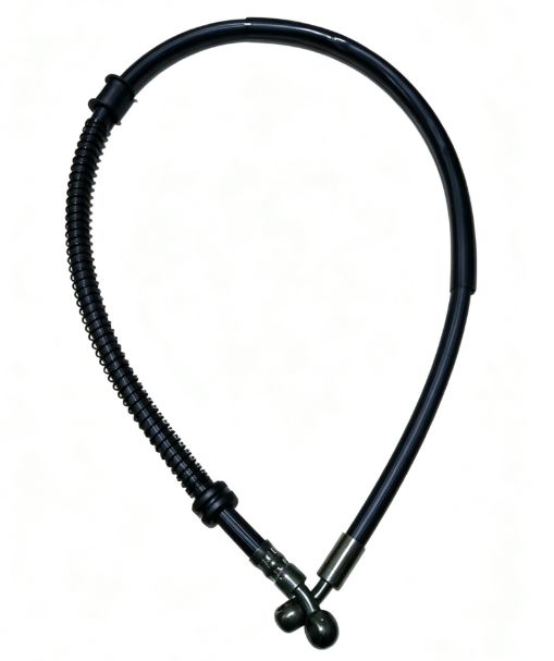 Durit de frein gaine ressort PVC noir en forme de U